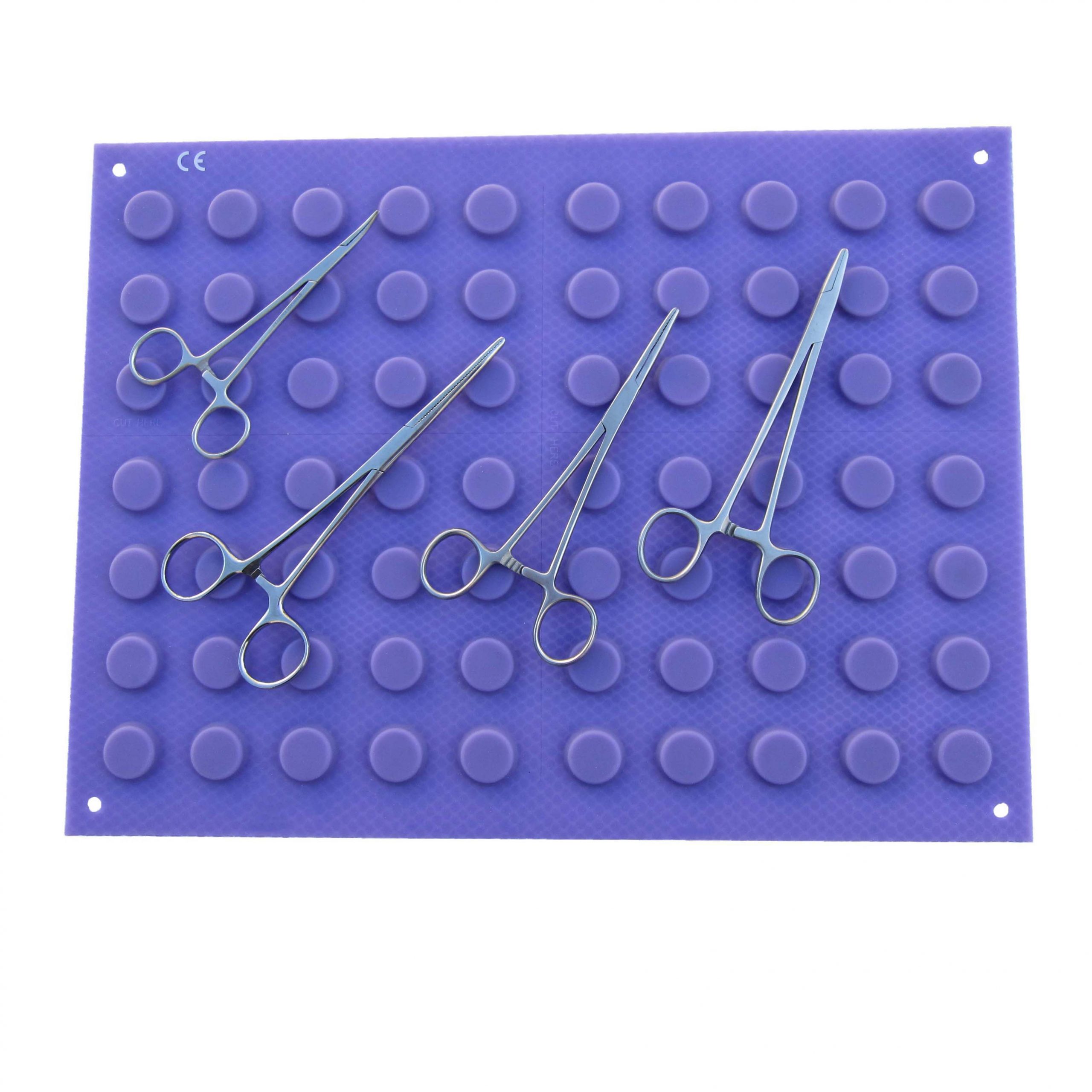Cutting Edge - Magnetic MAT, 12x 17, Blue, Raised Magnets to Instrument  Firmly, Round Magnets to Avoid Silicone Rubber Perforations, Flexible and
